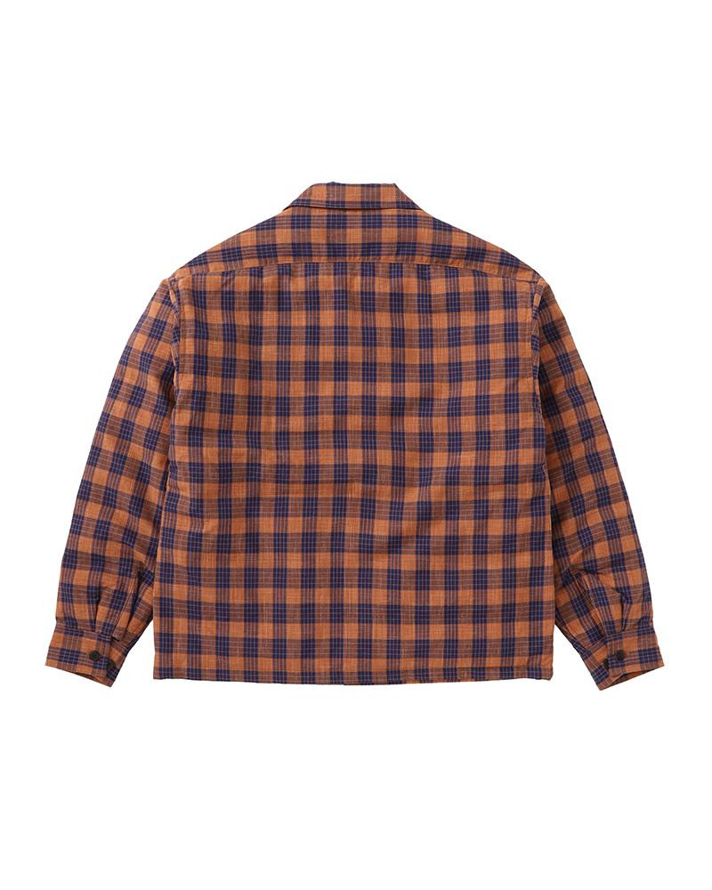 visvim KEESEY CHECK DOWN JKT ORANGE outlook