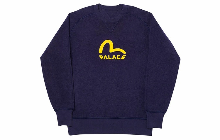 PALACE x EVISU Reversible Crew Logo Crewneck Blue PAL-SS20-010 - 3