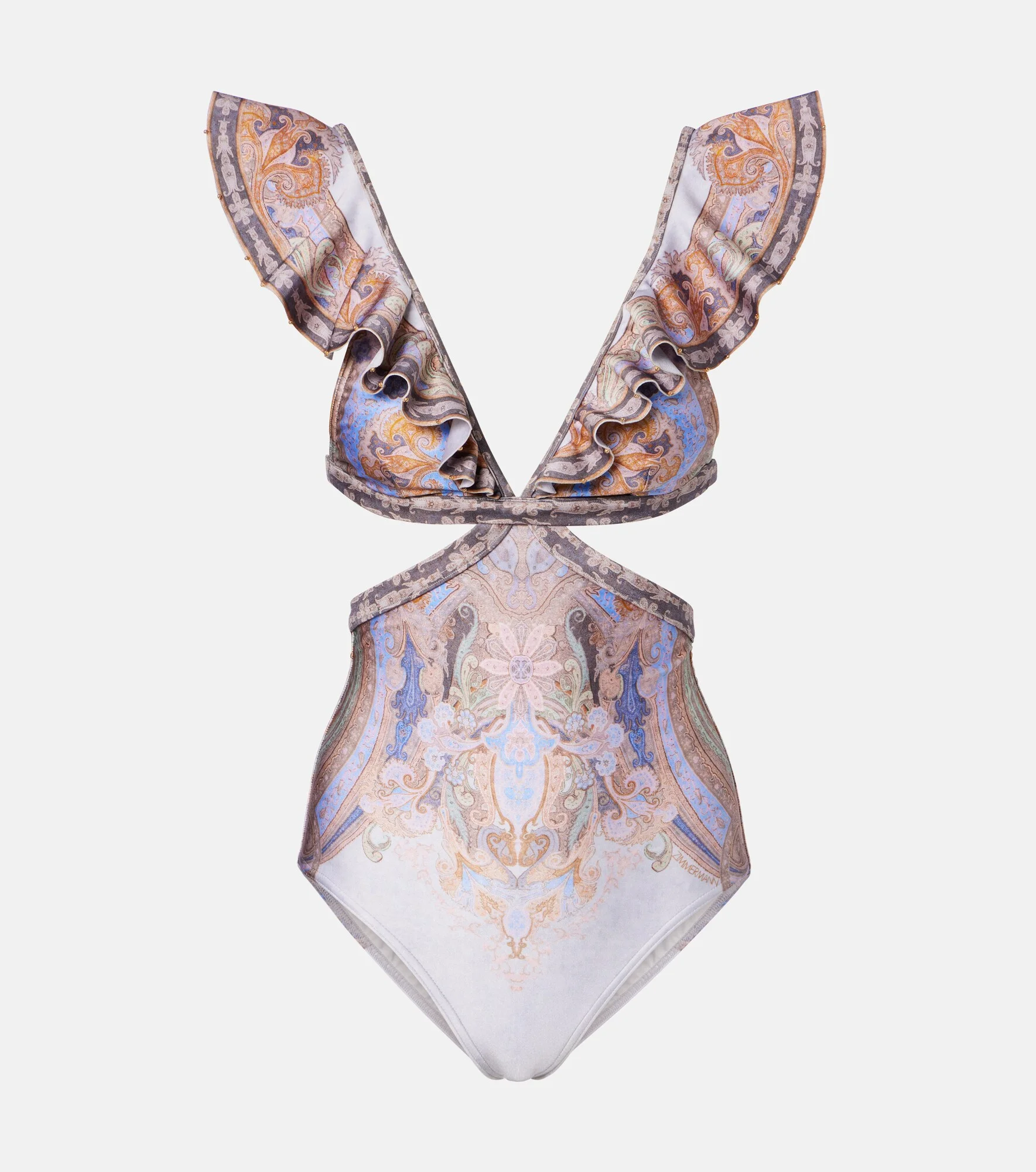 Como cutout printed swimsuit - 1