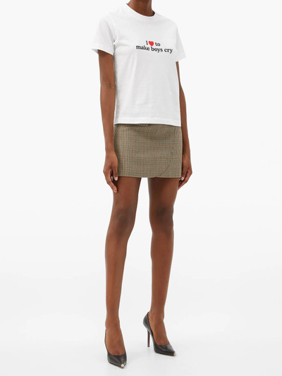 VETEMENTS Boys Cry-print cotton T-shirt outlook