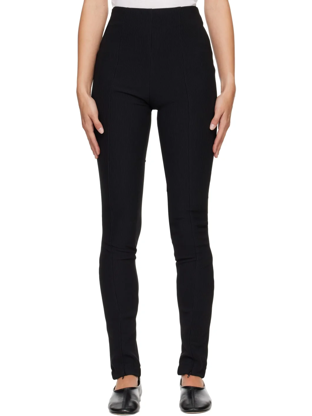 Black Reya Flare Leggings - 1