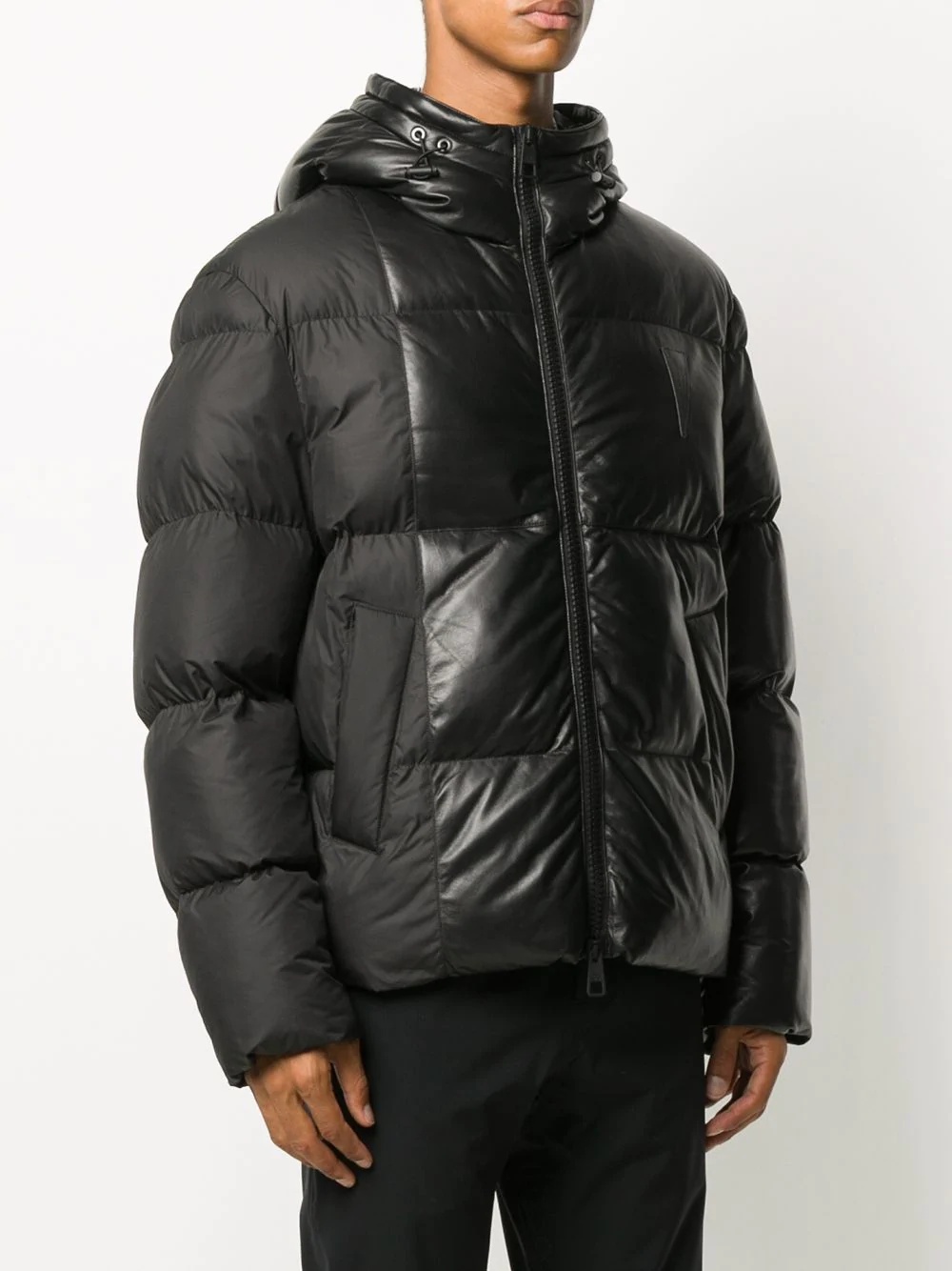 zip-up puffer jacket - 3