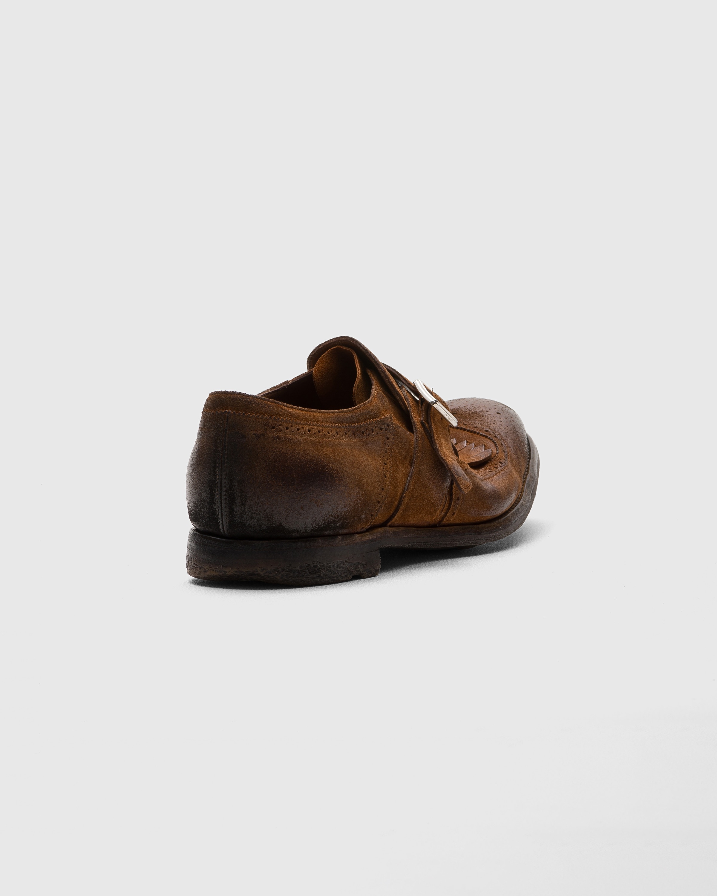 Vintage Suede Buckle Loafer - 4