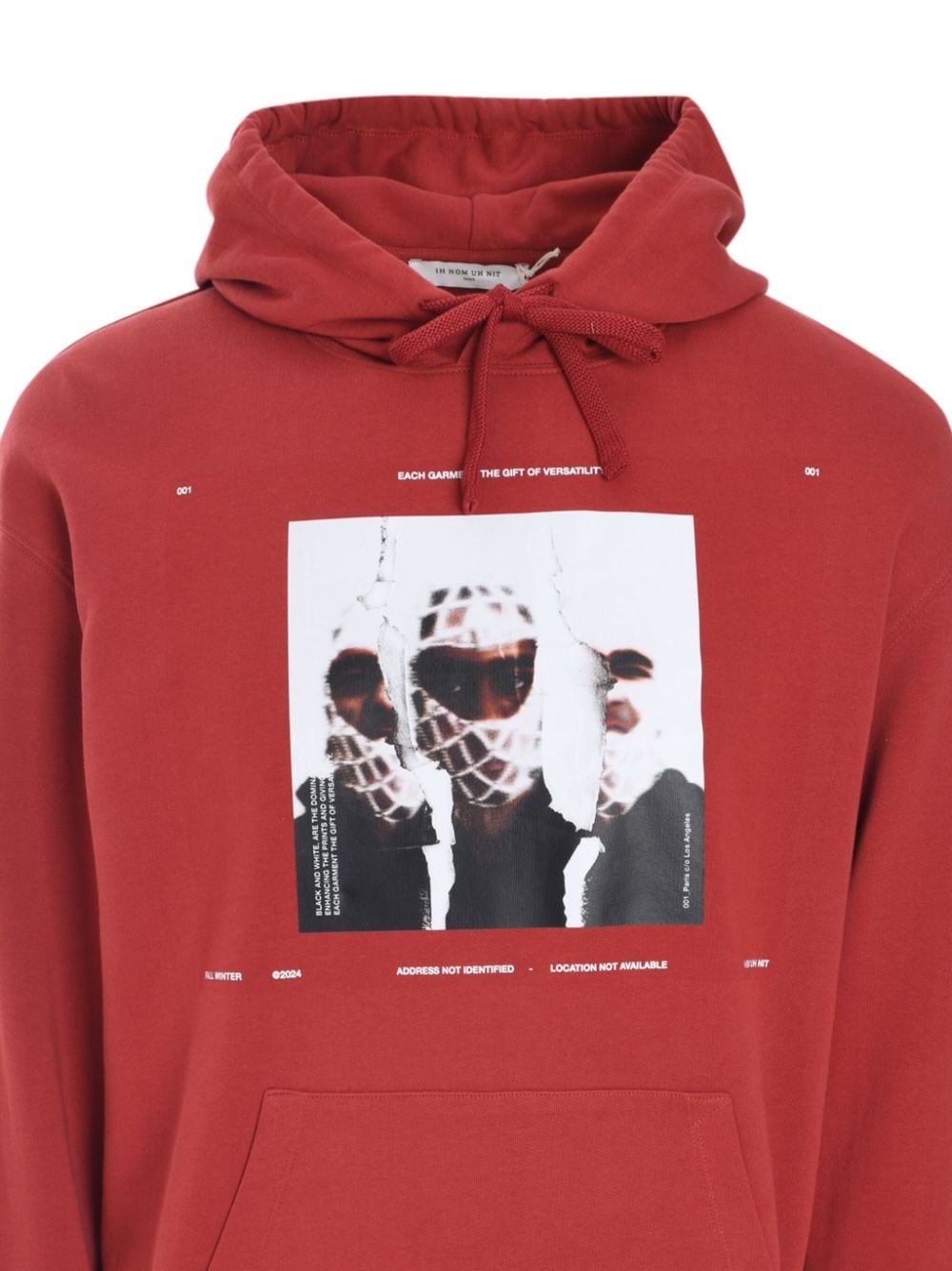 graphic-print cotton hoodie - 3