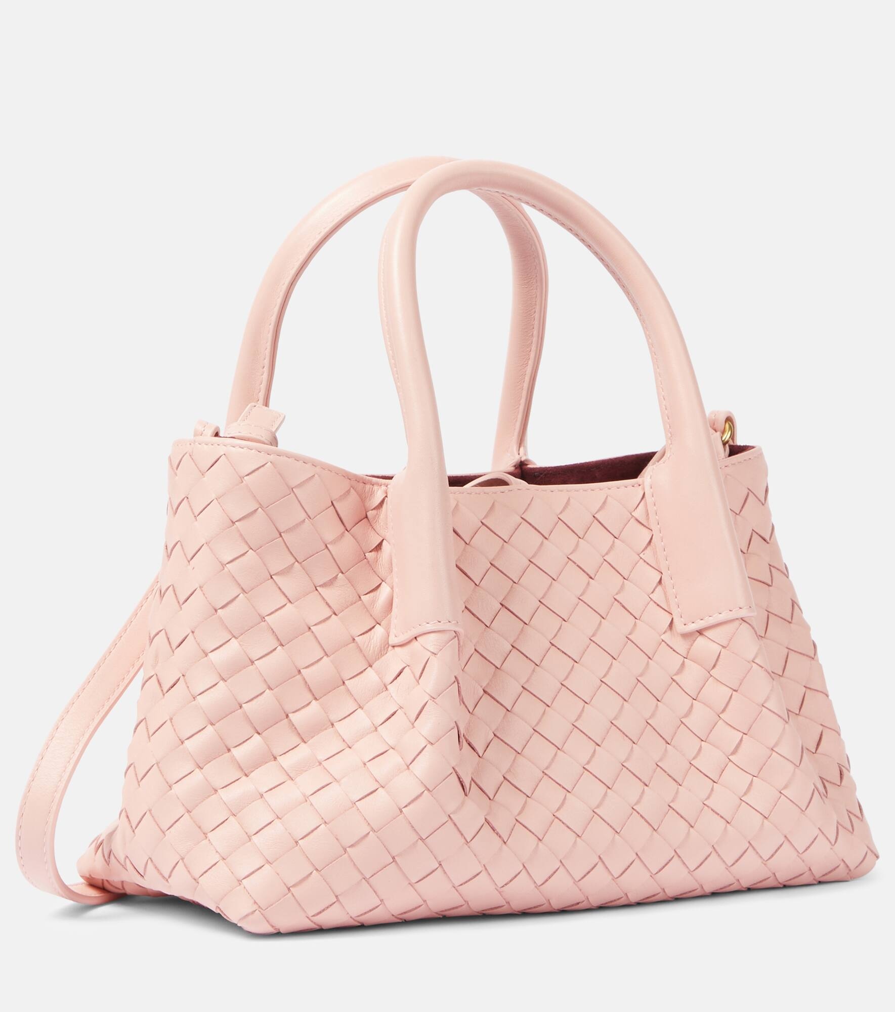 Pinacoteca Small Intrecciato leather tote bag - 4