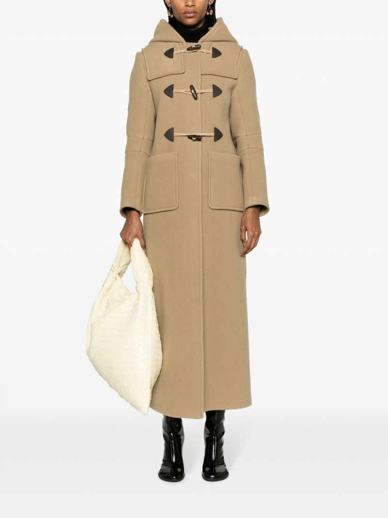 Prada slouch-hood wool coat outlook