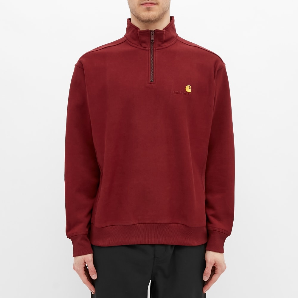 Carhartt WIP Half Zip American Script Sweat - 3