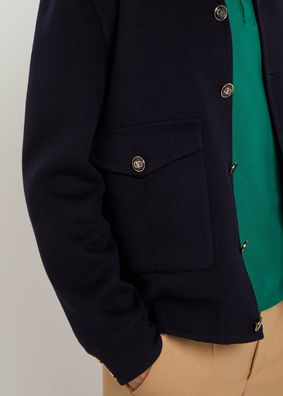 Valentino Garavani Wool and Cashmere-blend Bomber Jacket - 5