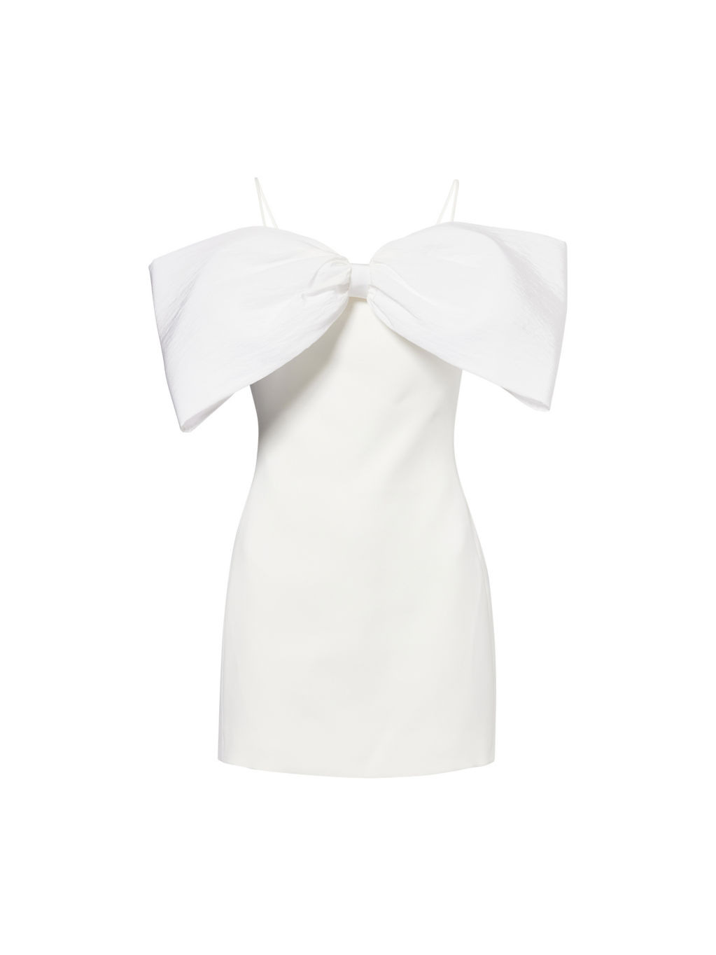 Strapless Bow Woven Mini Dress - 1