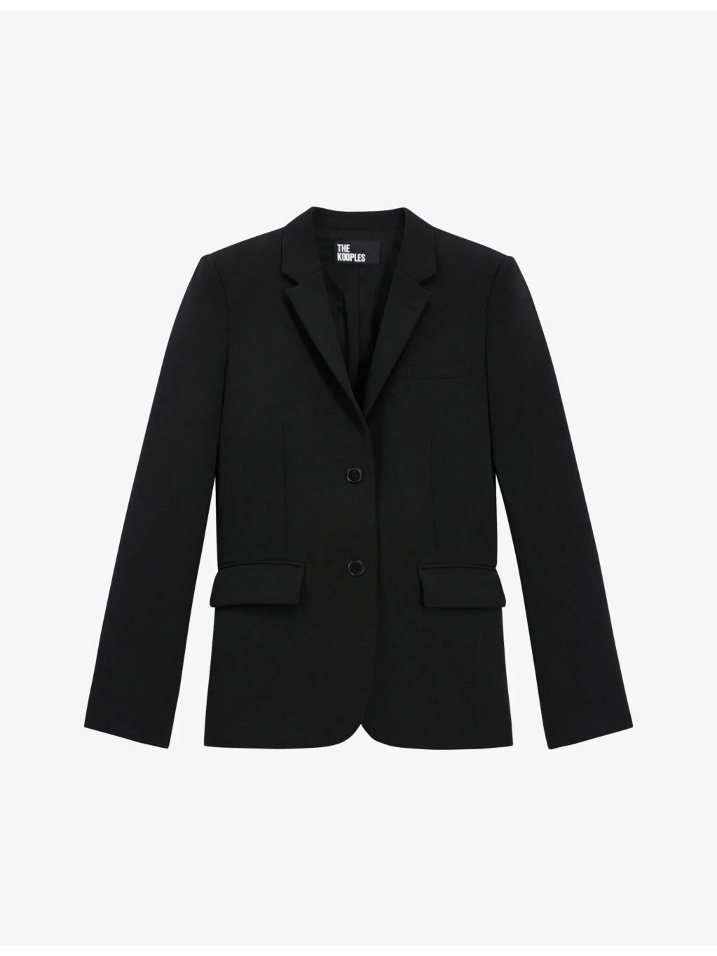 Notched-lapel stretch-woven blazer - 1