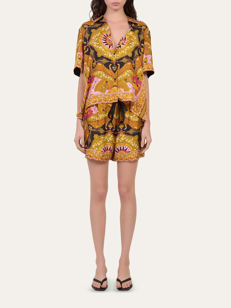 DIANE VON FURSTENBERG Alexa Floral-Print Silk Shirt outlook