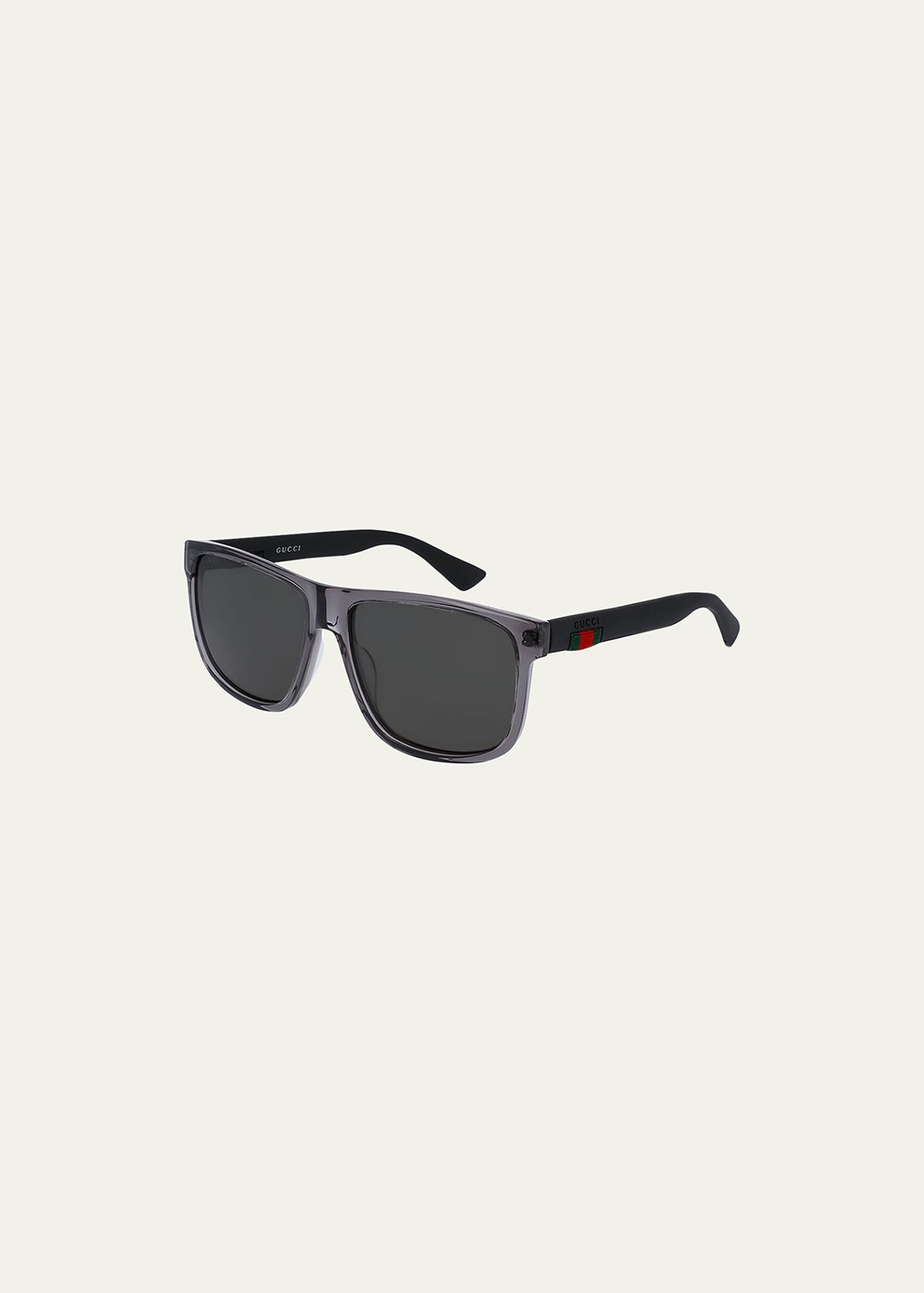 Gucci Men's Square Acetate Logo Sunglasses - Bergdorf Goodman