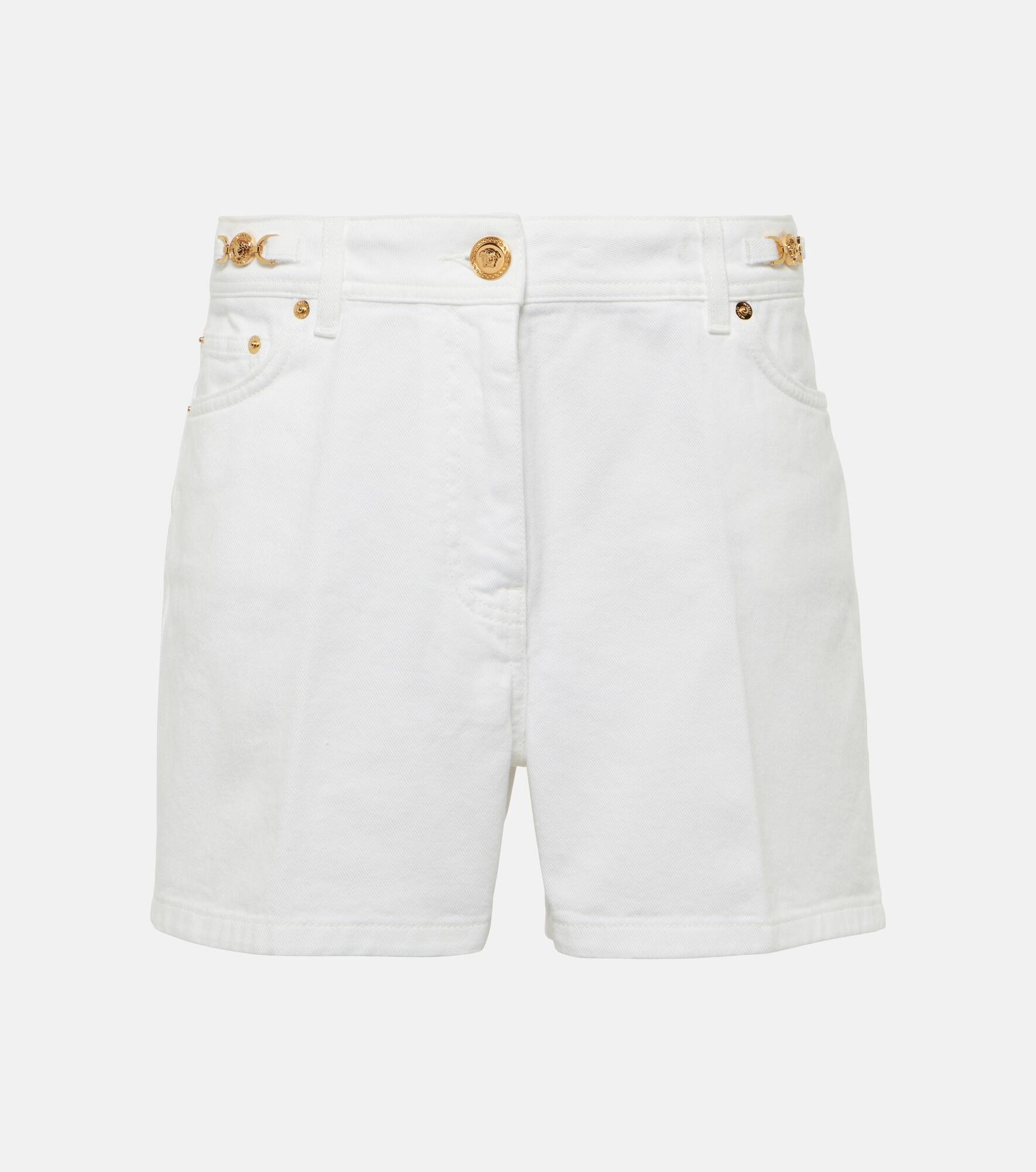 Barocco denim shorts - 1