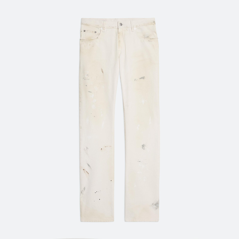 LOW-RISE PAINTED JEANS 1