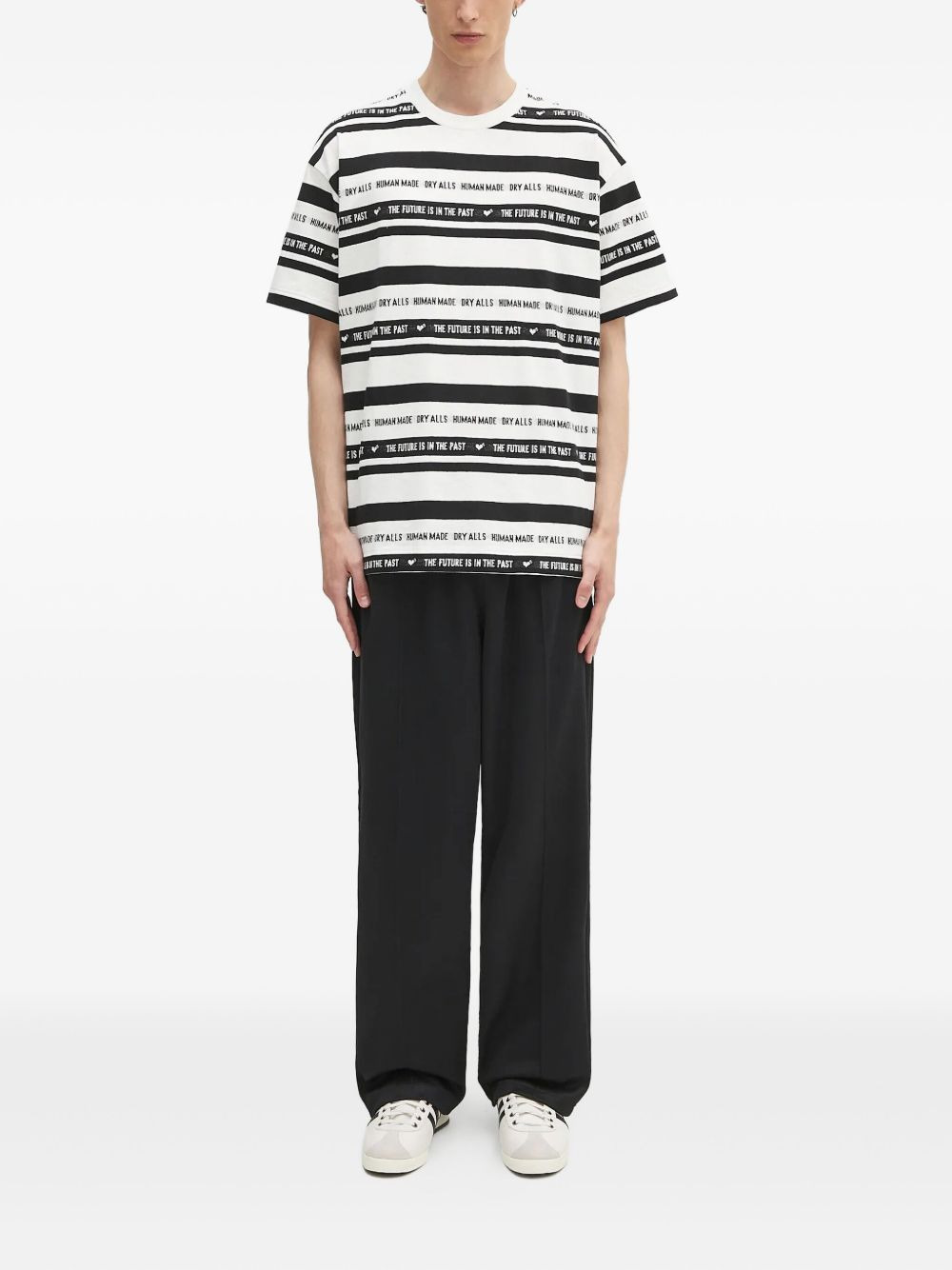 stripe-print t-shirt - 2