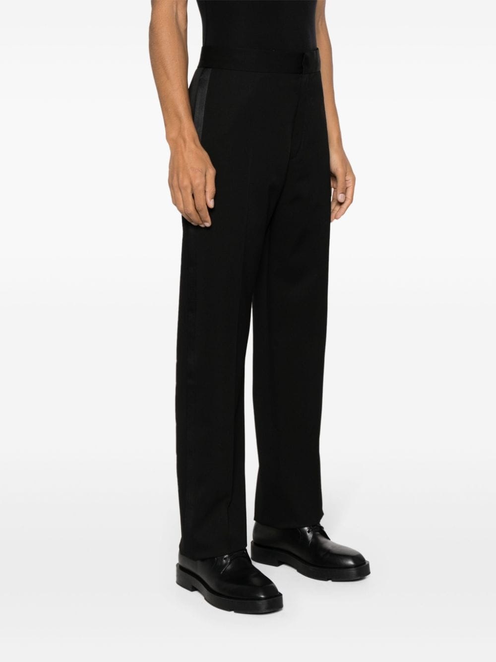 concealed-fastening tailored trousers - 3