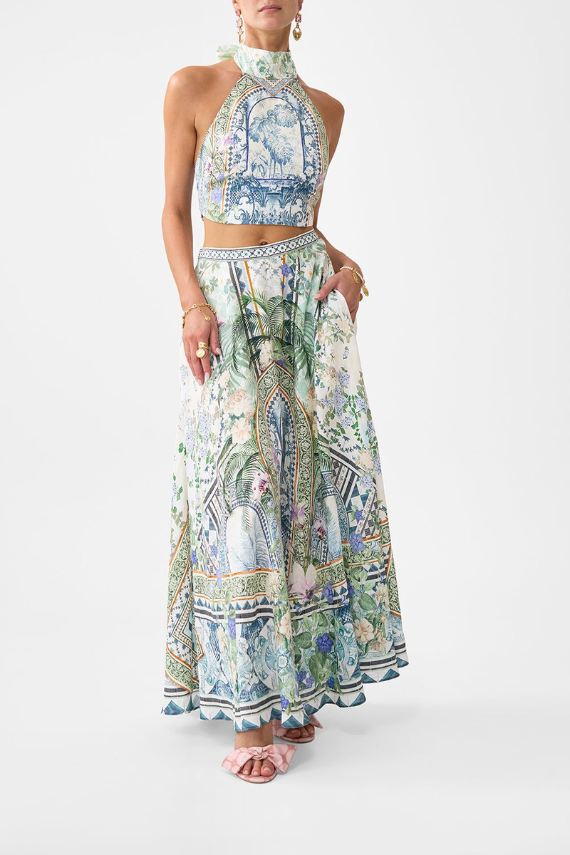 CAMILLA MAXI CIRCLE SKIRT outlook