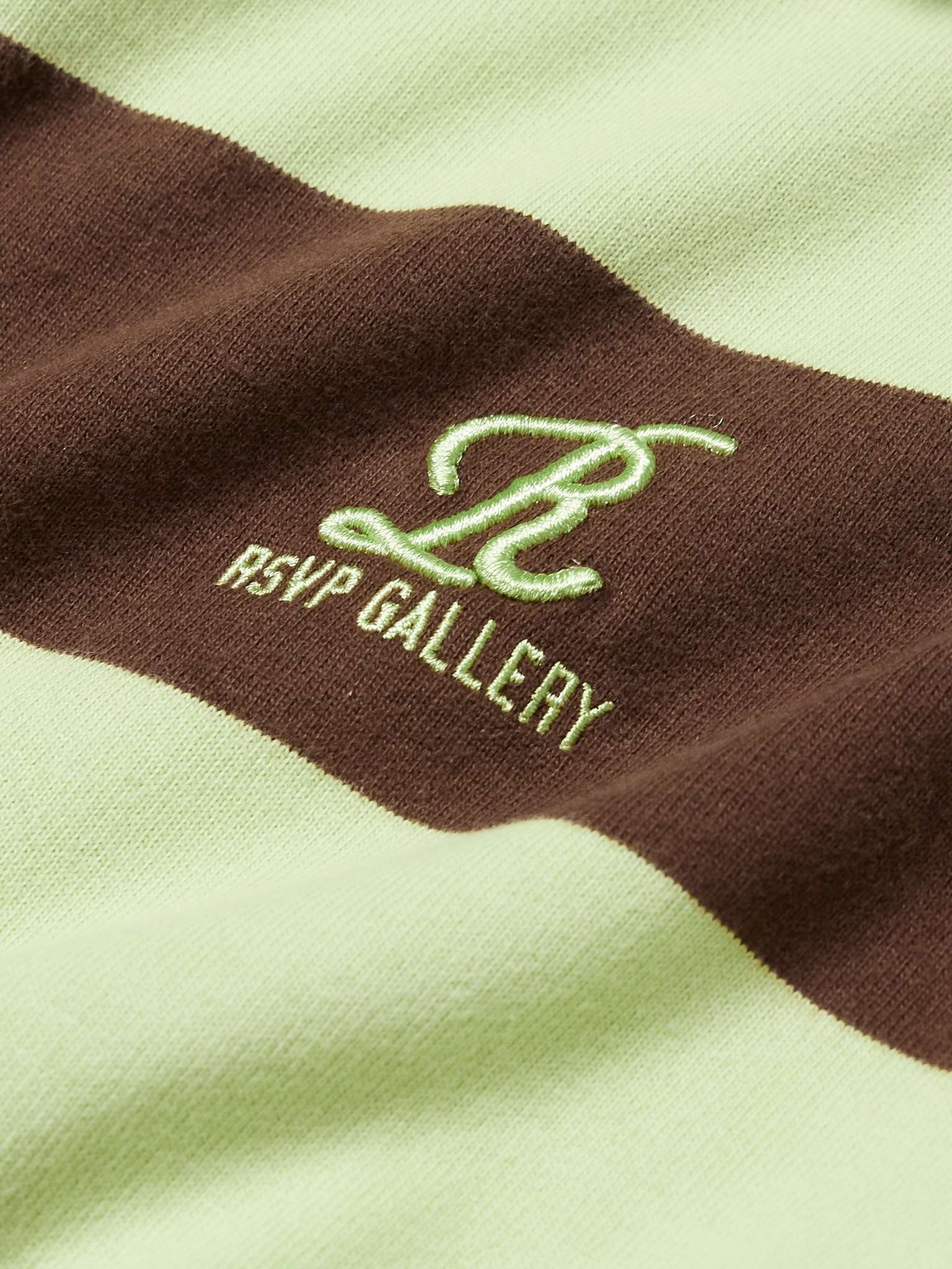 + RSVP GALLERY Logo-Embroidered Striped Cotton Rugby Shirt - 4