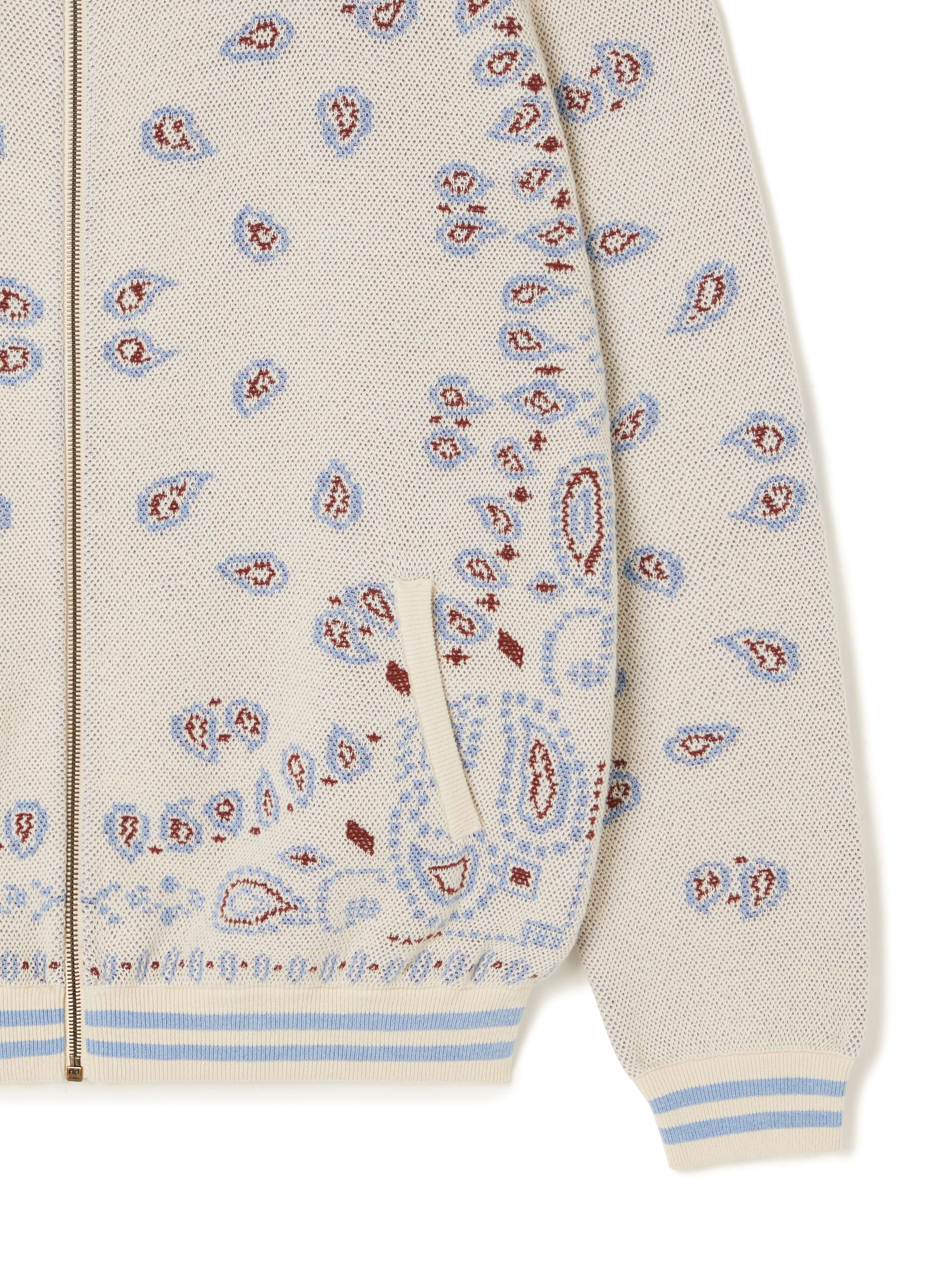 Bandana Piquet Jacquard Bomber Jacket - 7