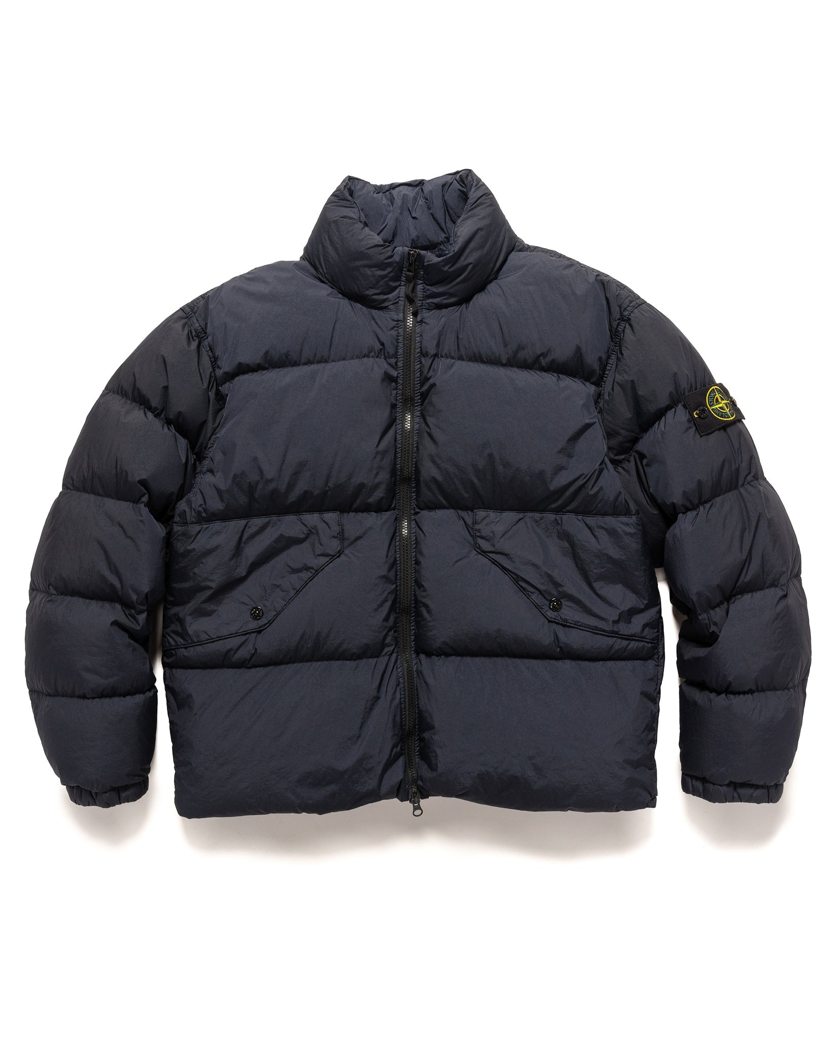 Stone Island Garment Dyed Crinkle Reps Recycled Nylon Down Jacket NAVY BLUE, havenshop