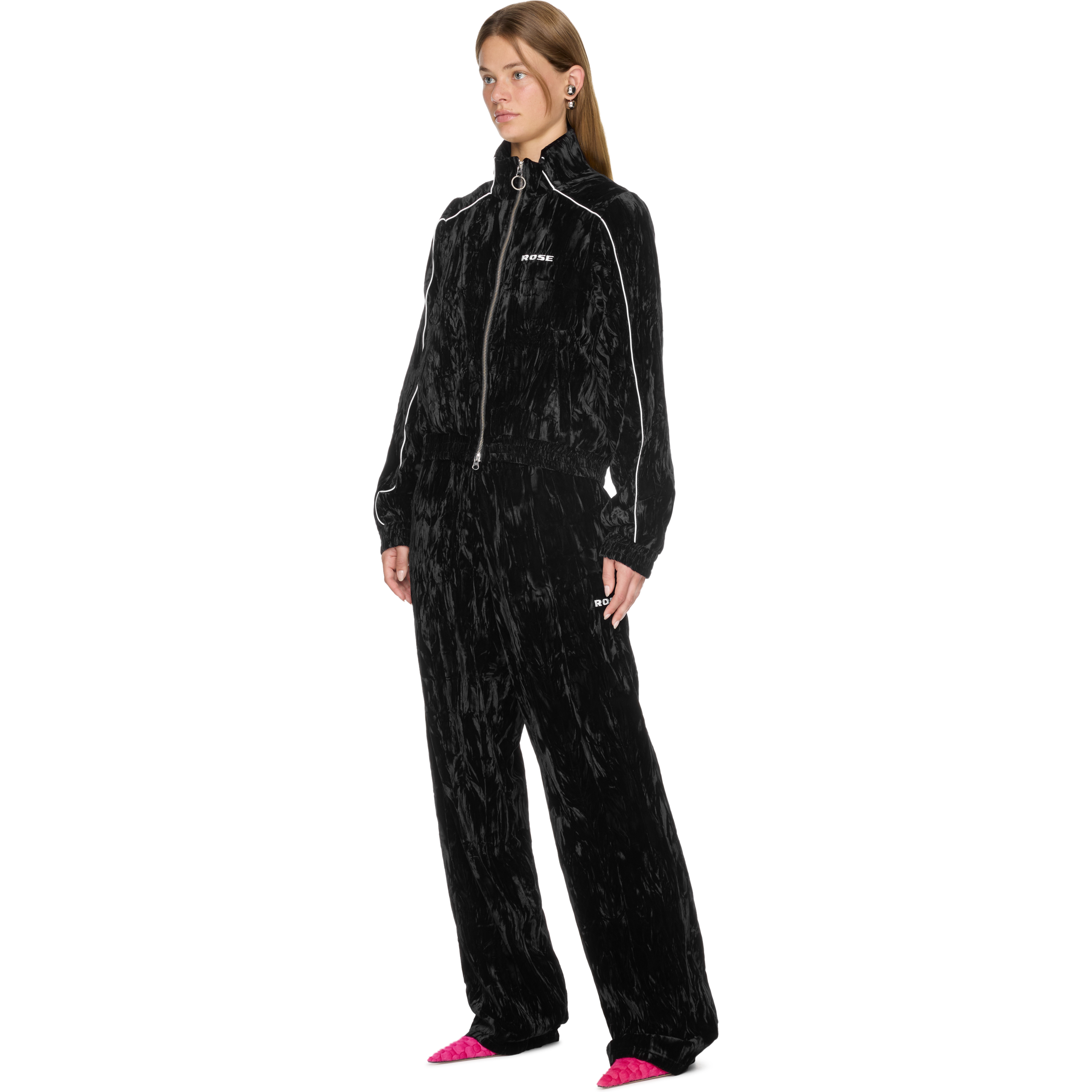 Wide Leg Track Pants - 4