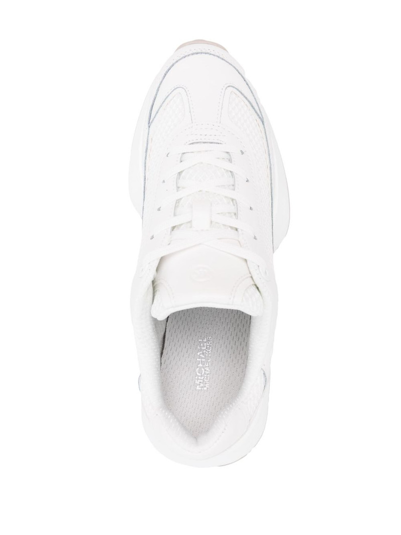 monogram-panel leather sneakers 4