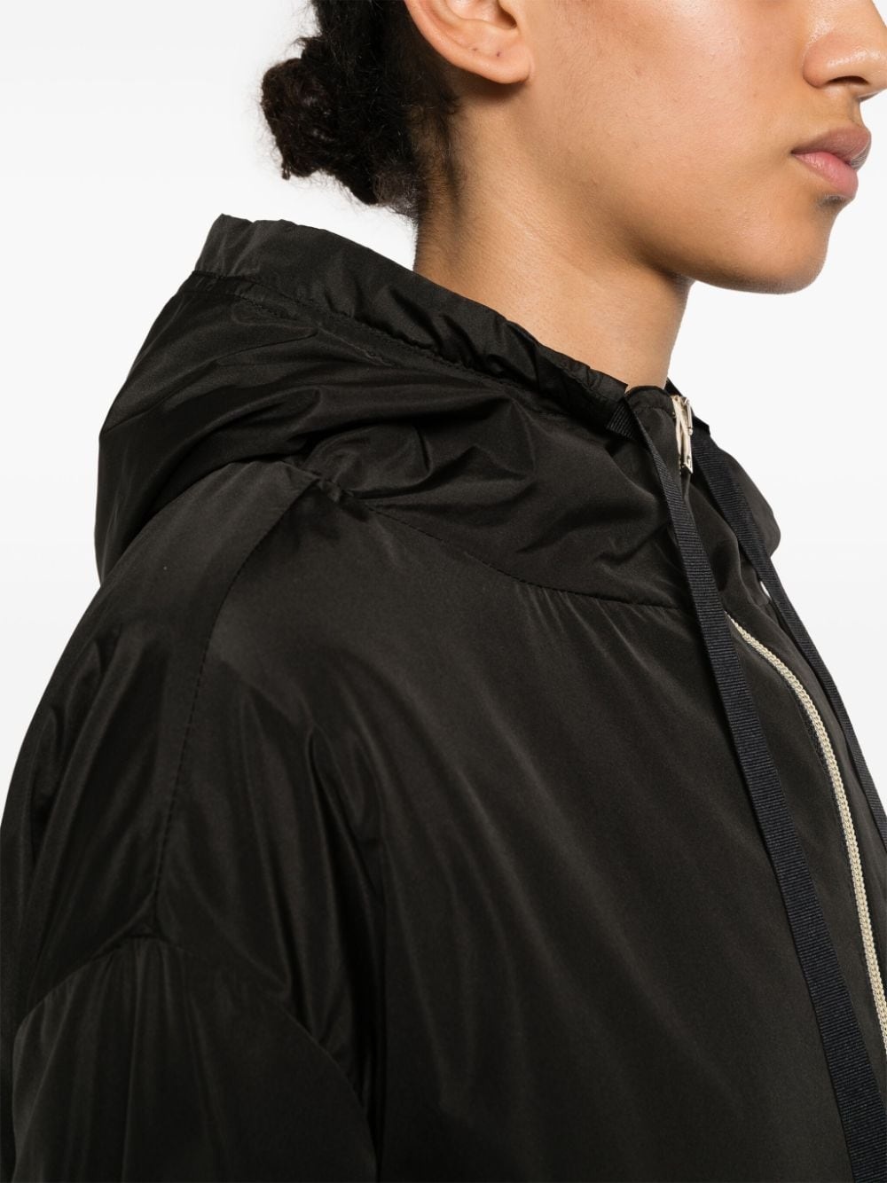 zip-up hooded coat - 5