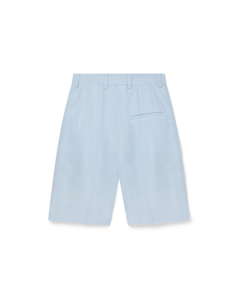 CASABLANCA Light Blue Tailored Shorts outlook