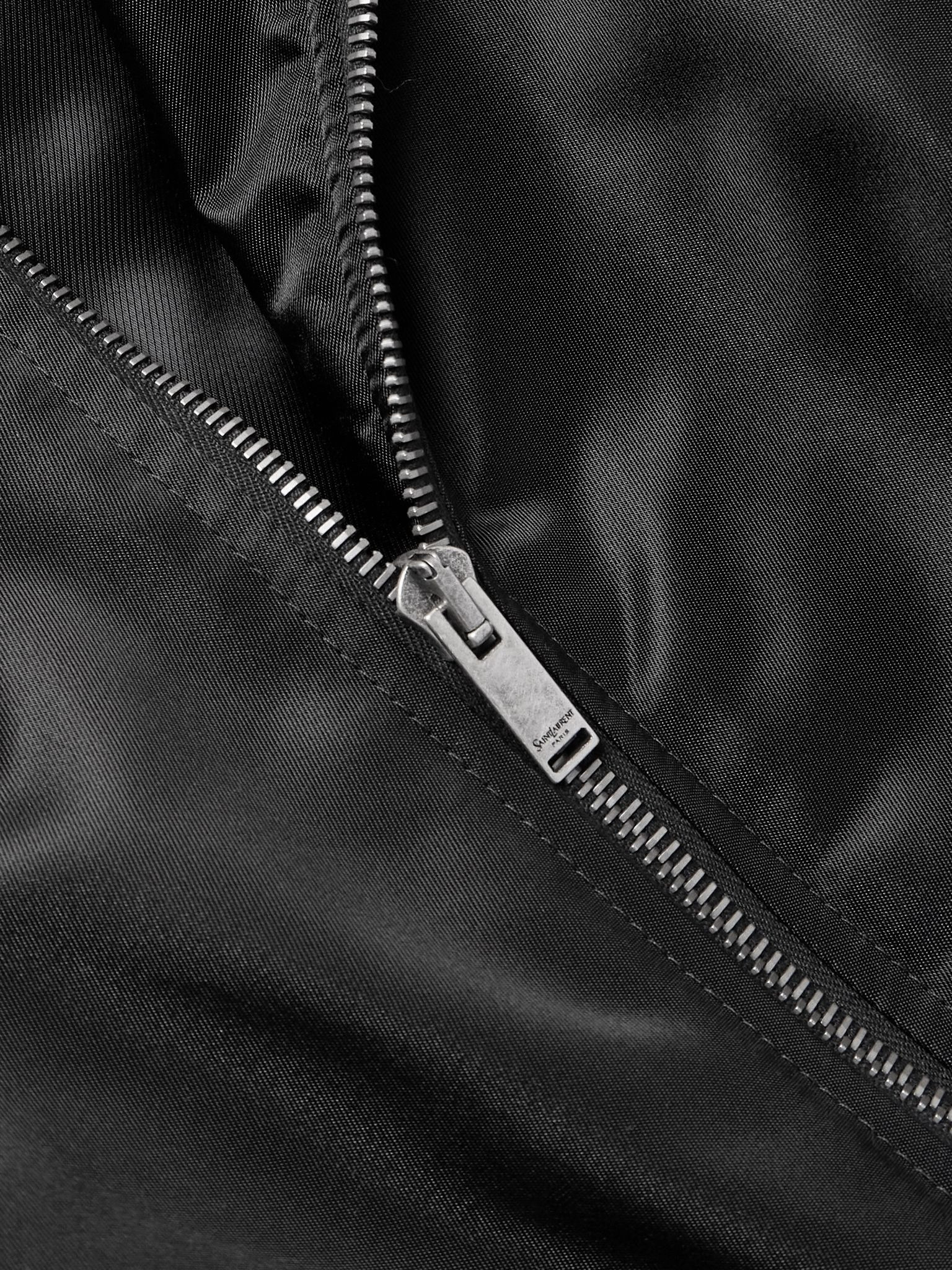 Recycled-Shell Bomber Jacket Black - 4