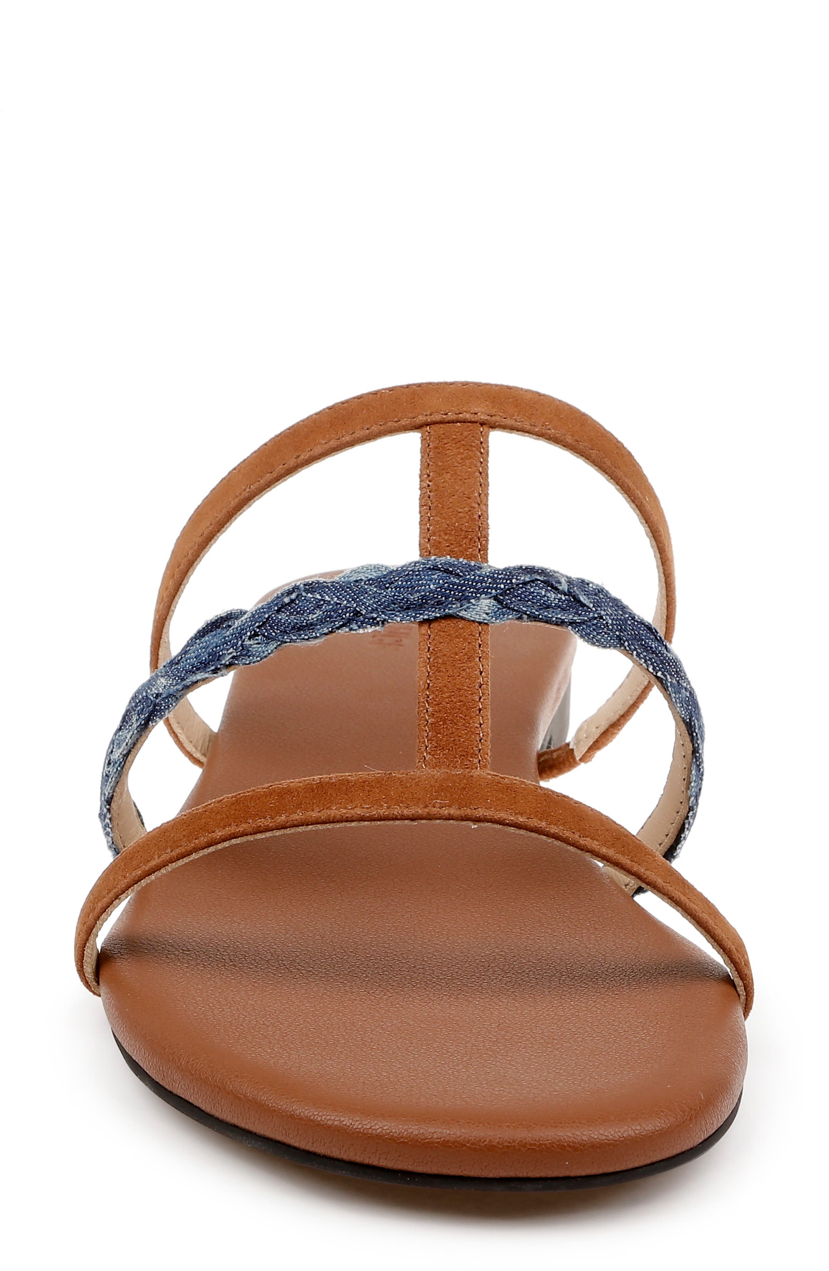 L'AGENCE Hennie Slide Sandal in Cognac Suede at Nordstrom - 4