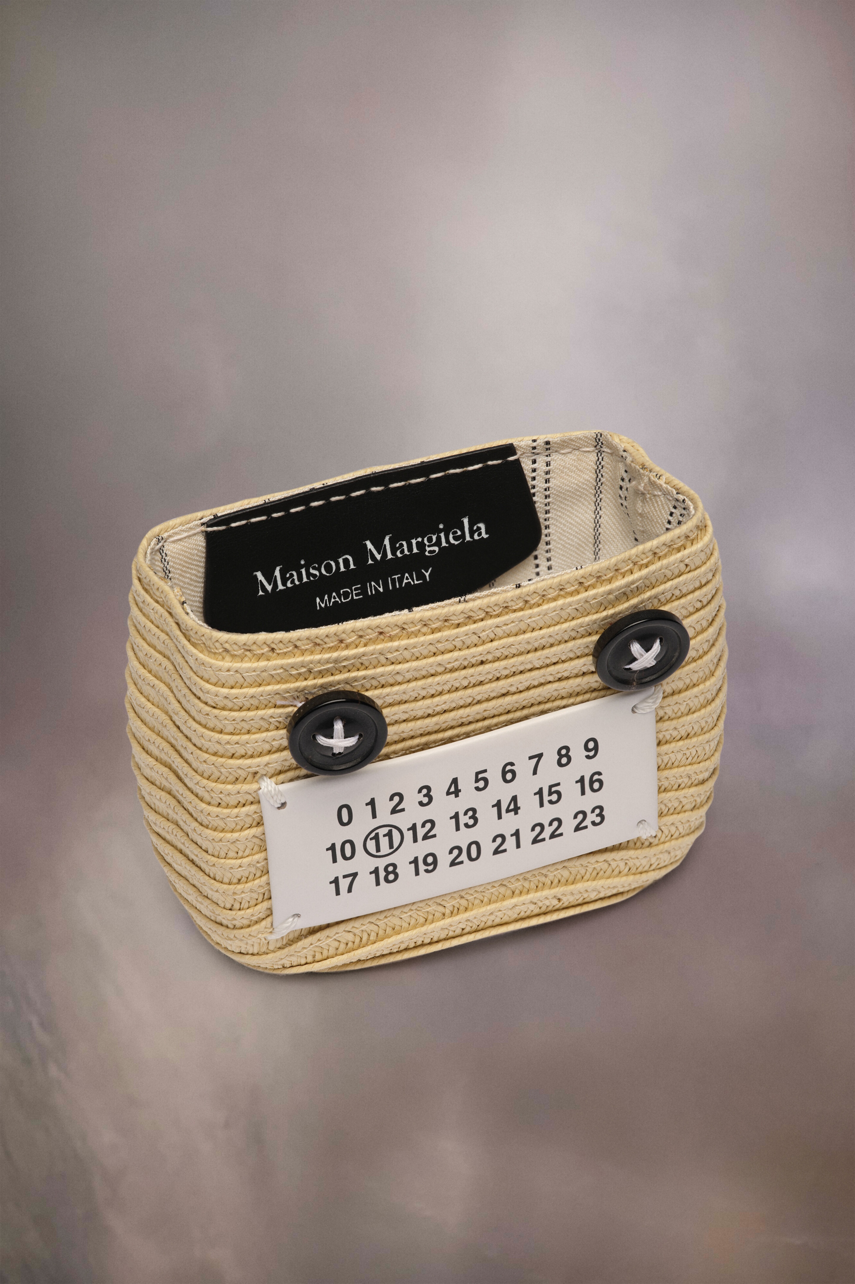 Maison Margiela Cellulose weave micro bag | REVERSIBLE