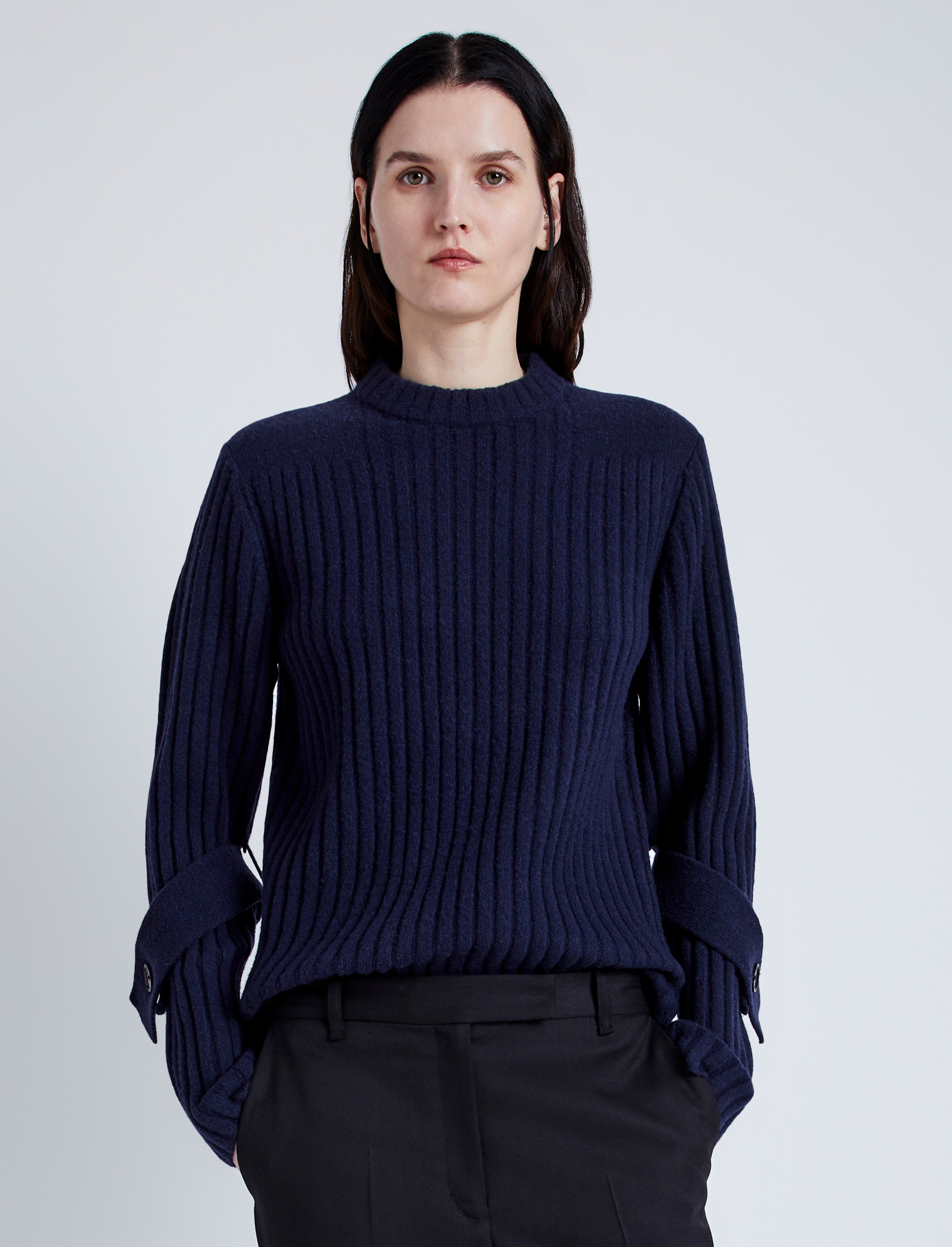 Verona Sweater in Midweight Cashmere Rib - 2