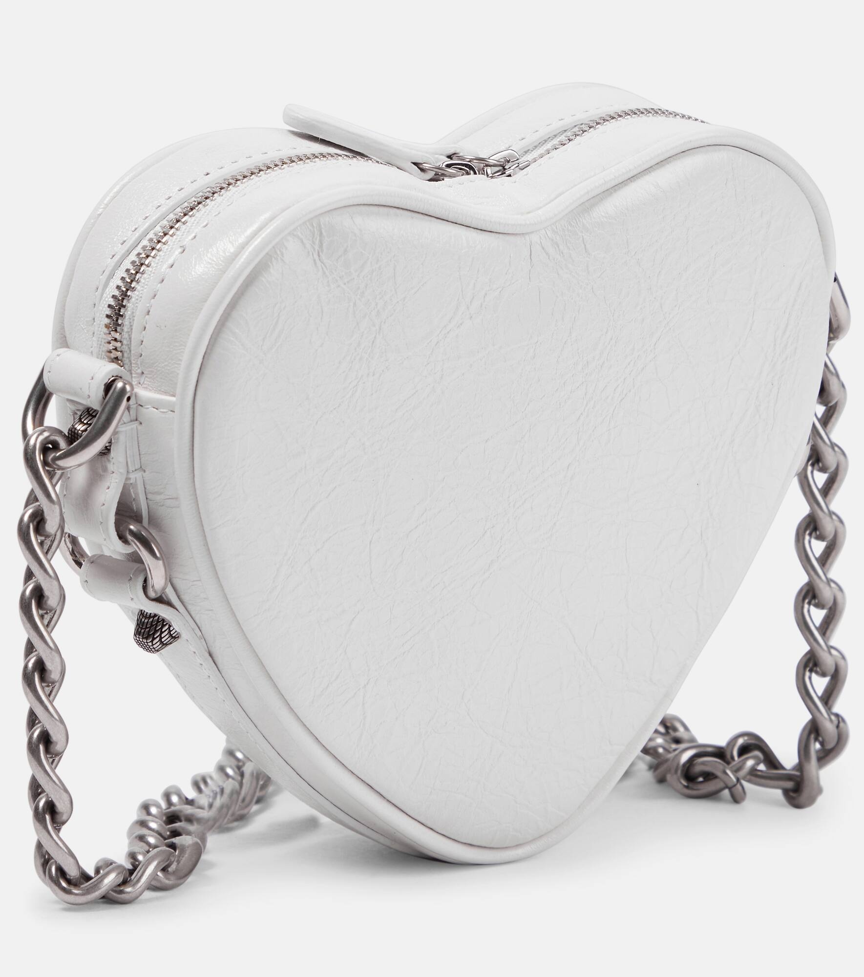 Le Cagole Heart Mini leather crossbody bag - 4