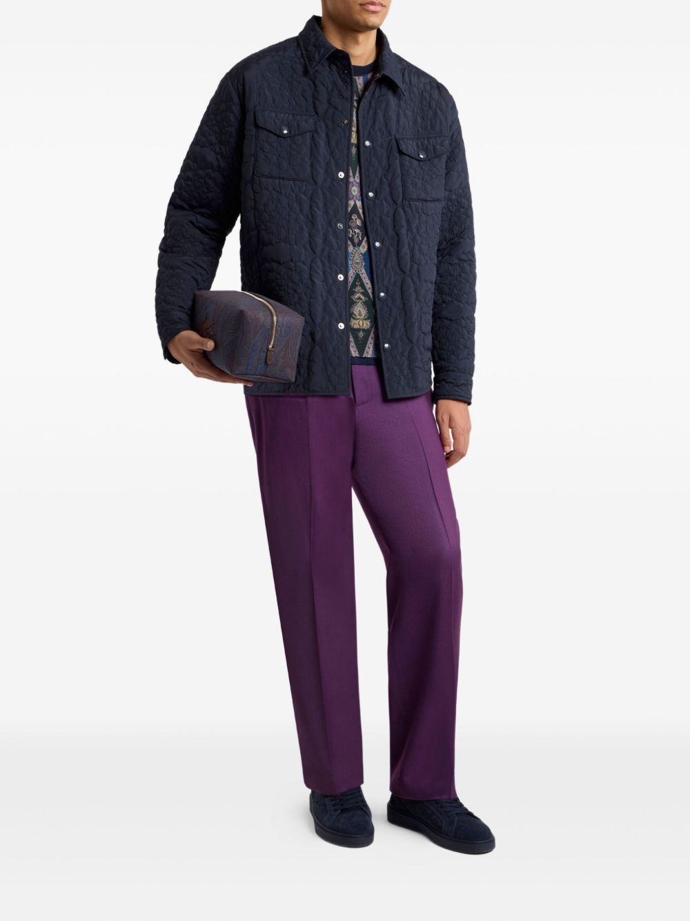 welt-pockets tailored trousers - 2