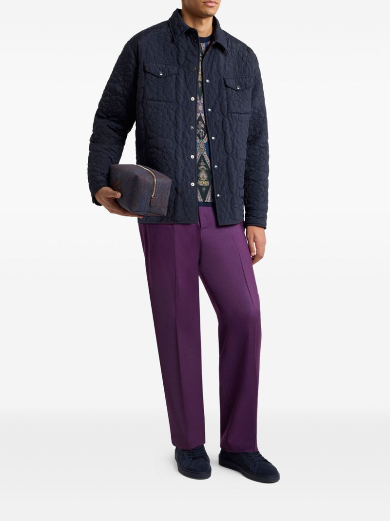 Etro welt-pockets tailored trousers outlook