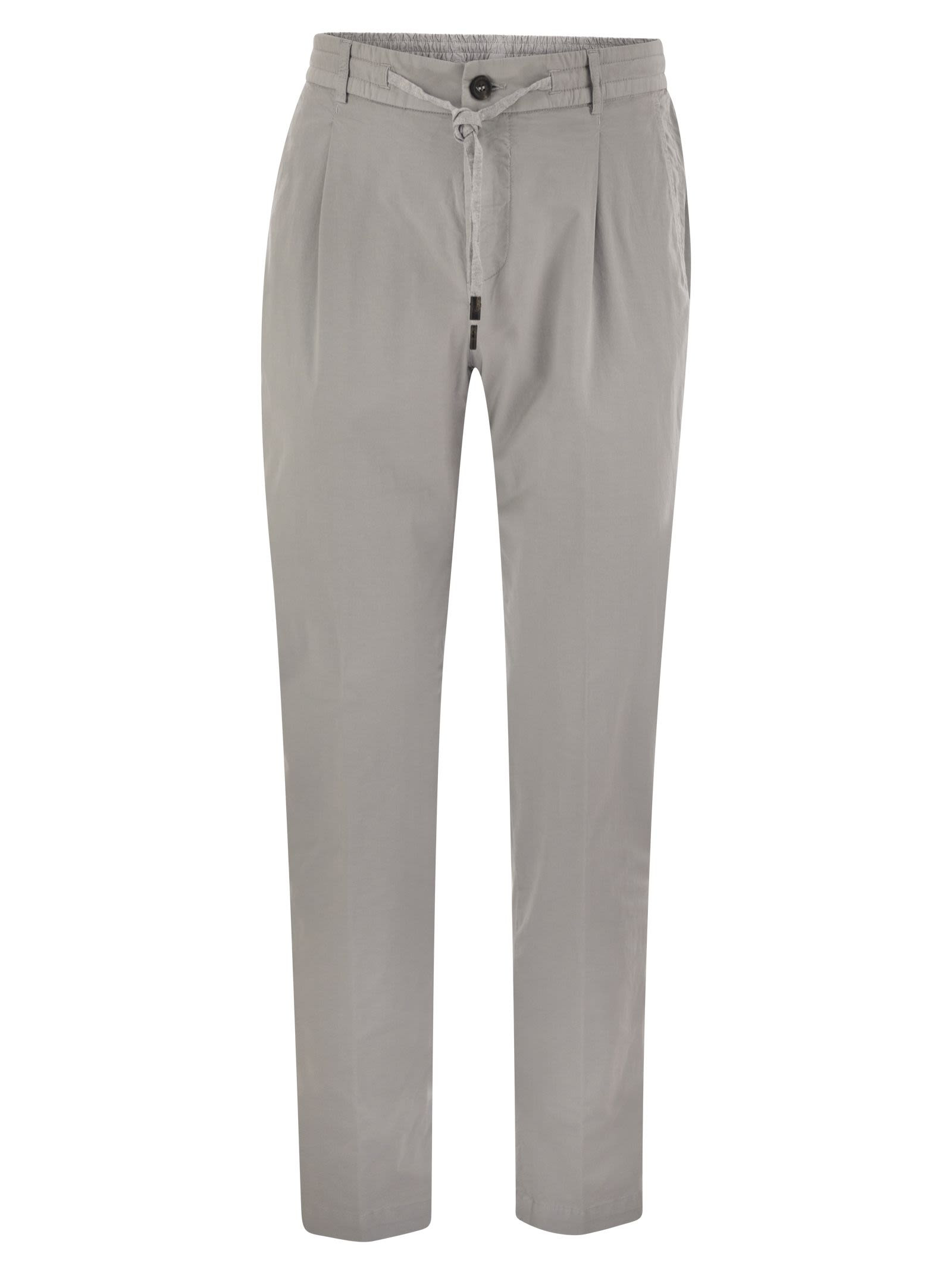 Peserico - Peserico Men Stretch Cotton Gabardine Jogger - 1