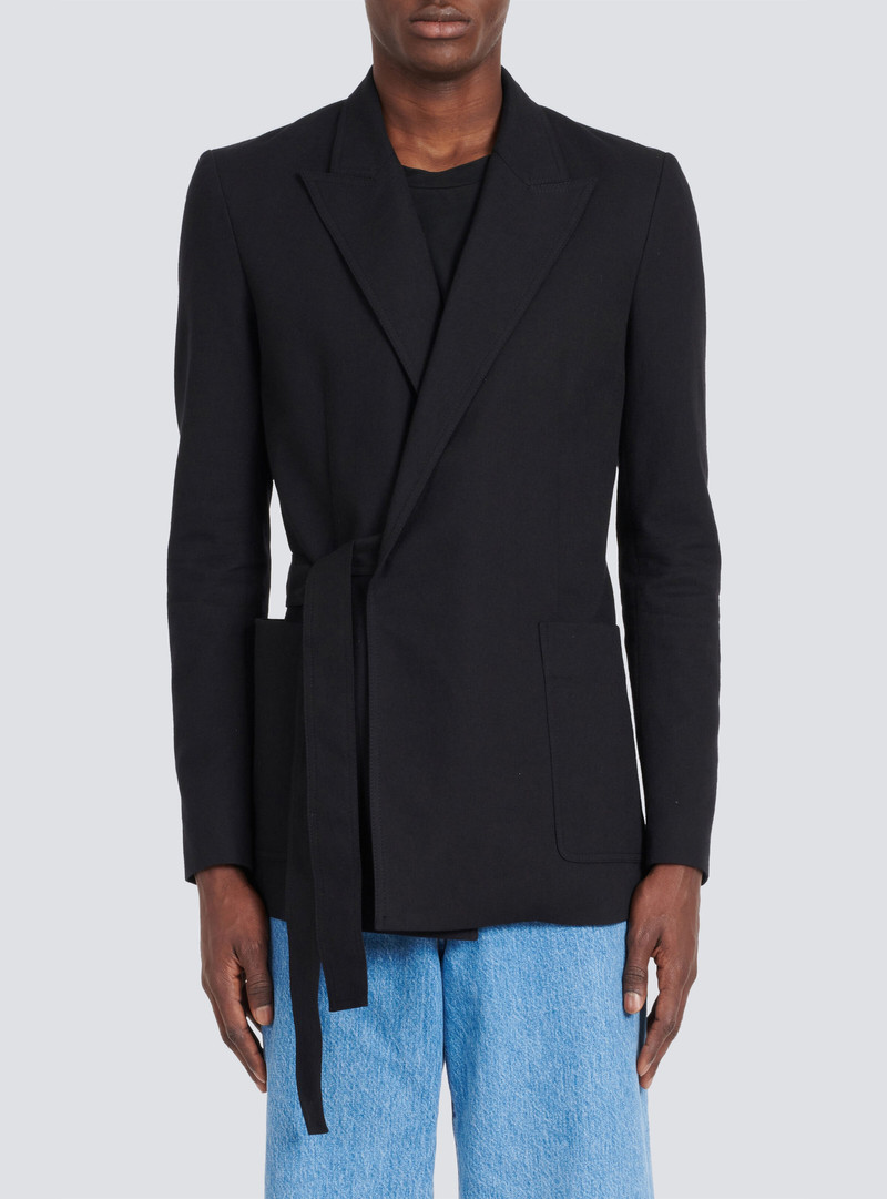Asymmetrical cotton blazer 6