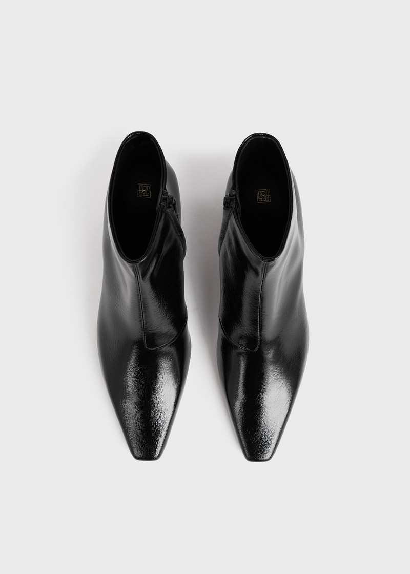 The Slim Ankle Boot black patent 3