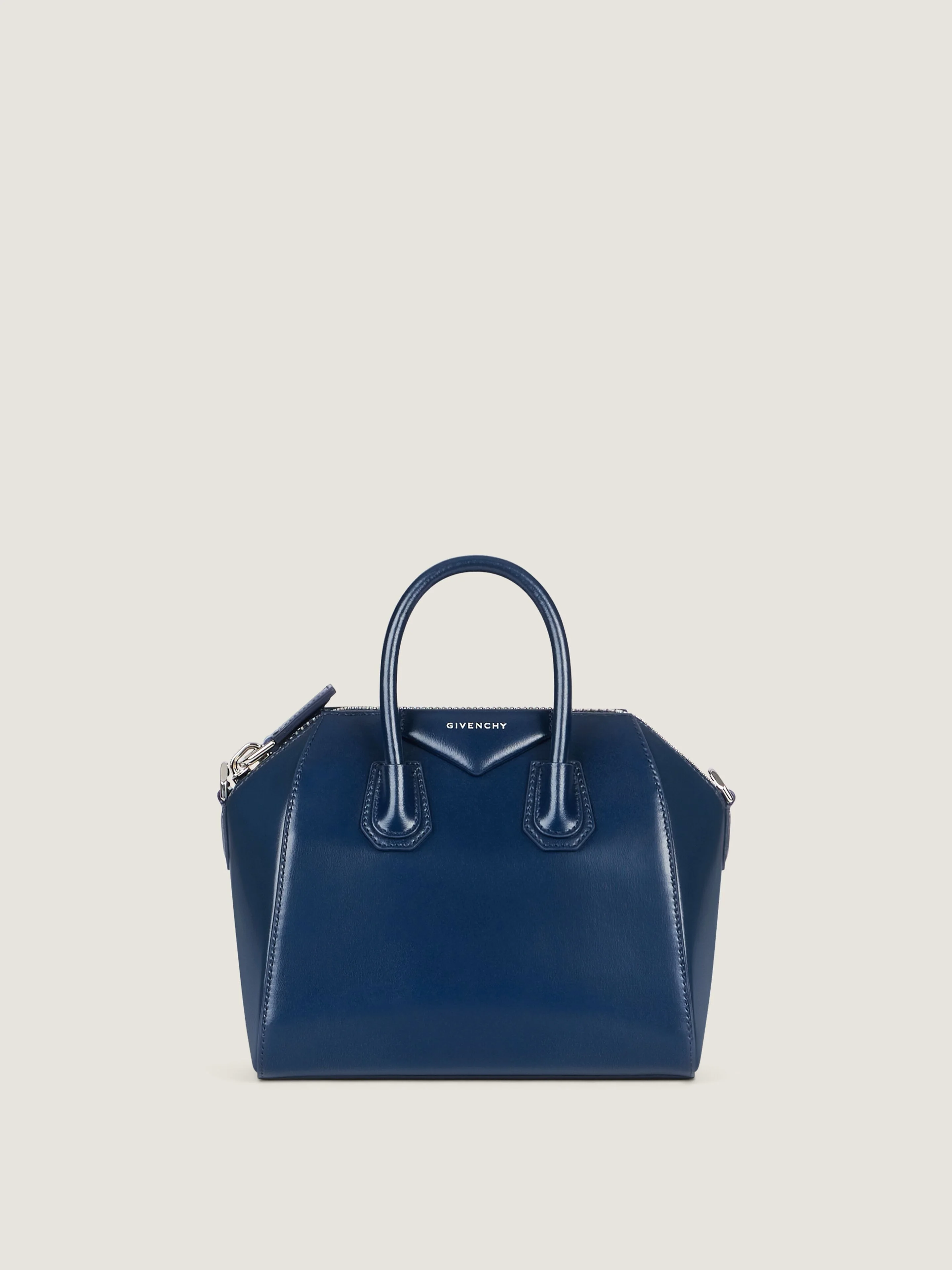 MINI ANTIGONA BAG IN BOX LEATHER - 1