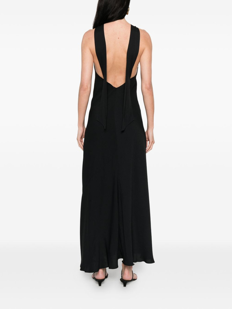 ring halterneck maxi dress 4