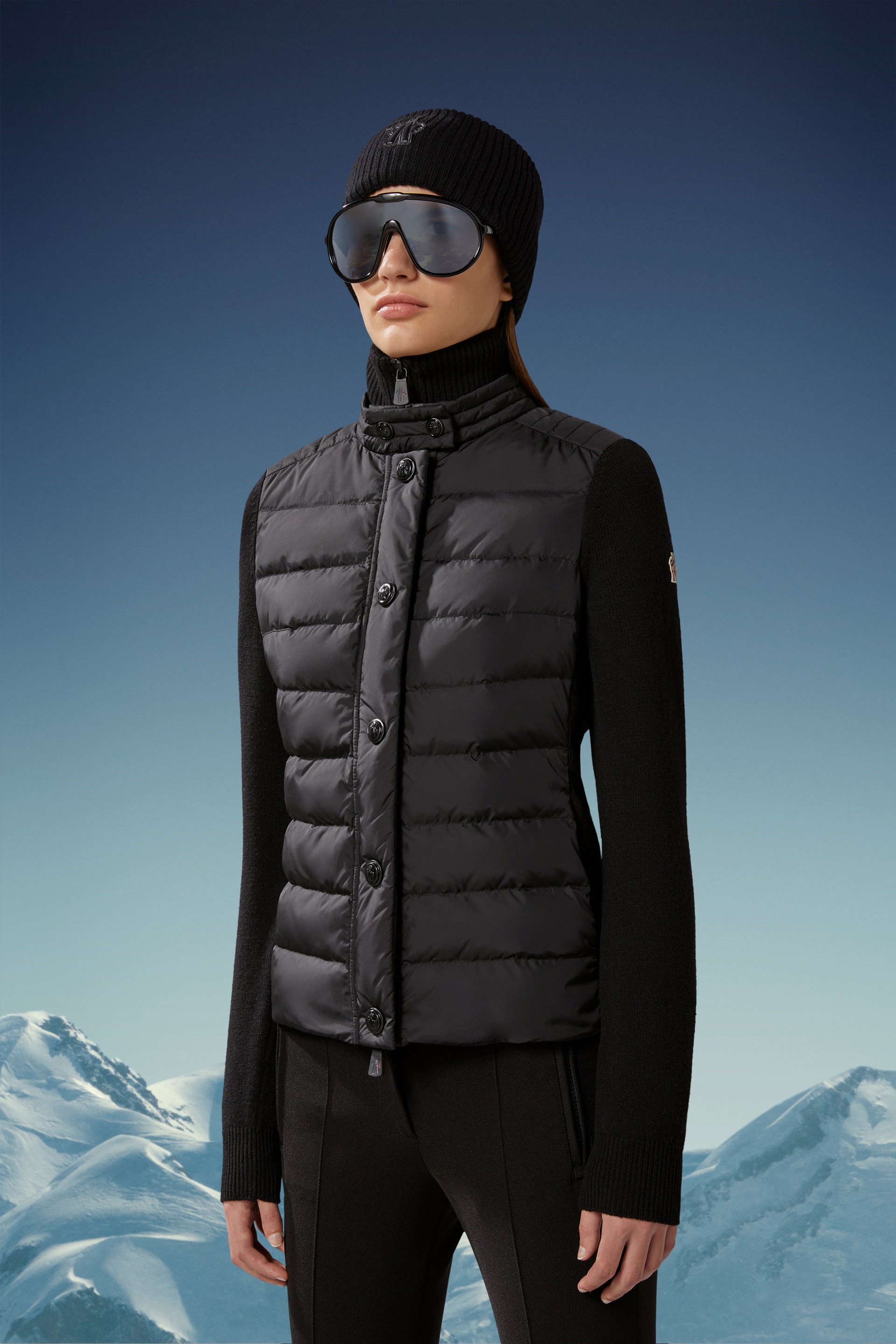 Moncler Grenoble Padded Wool Cardigan | REVERSIBLE