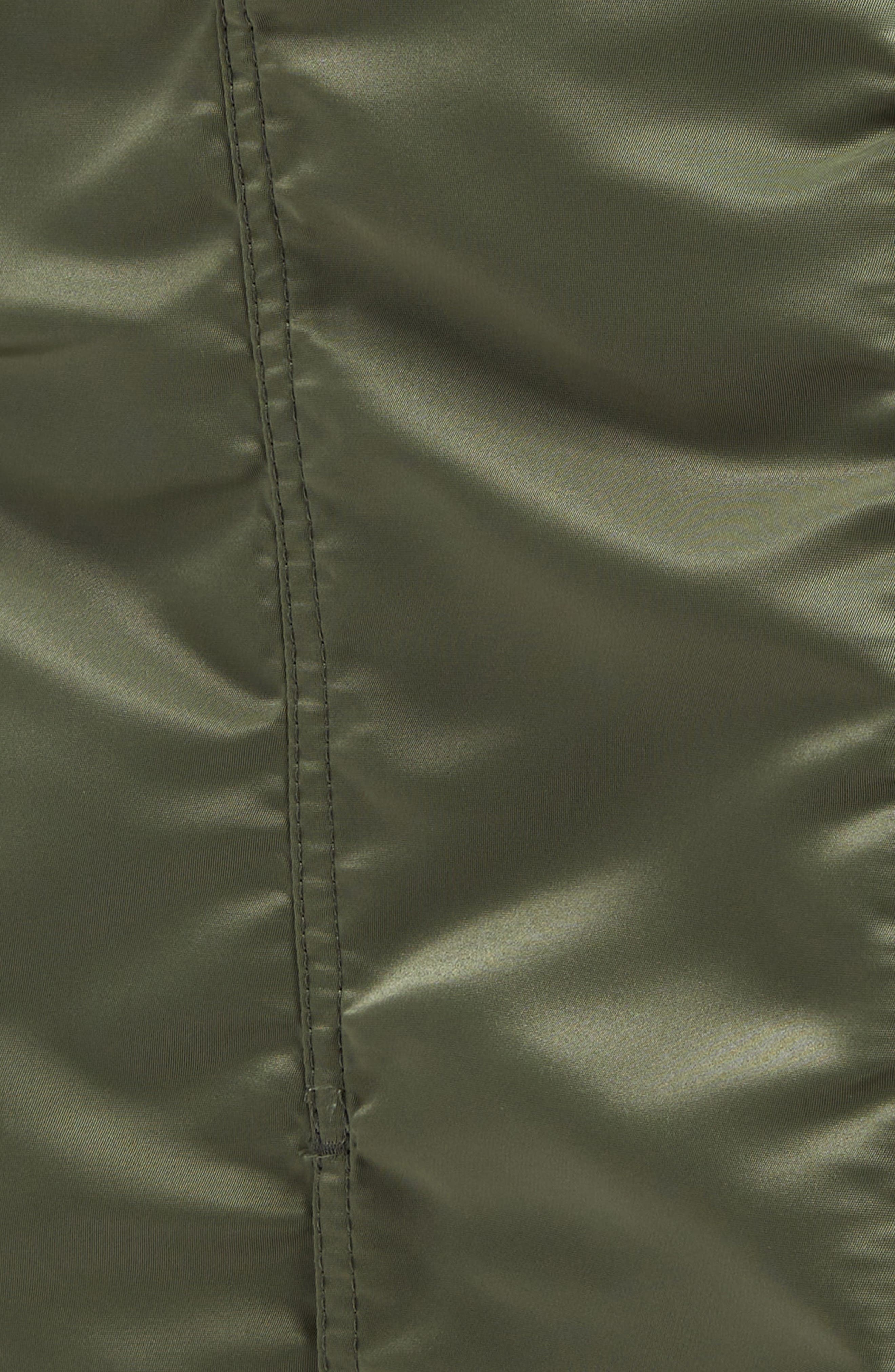 Sacai Insulated Nylon Twill Midi Cargo Skirt in Khaki 501 at Nordstrom - 7