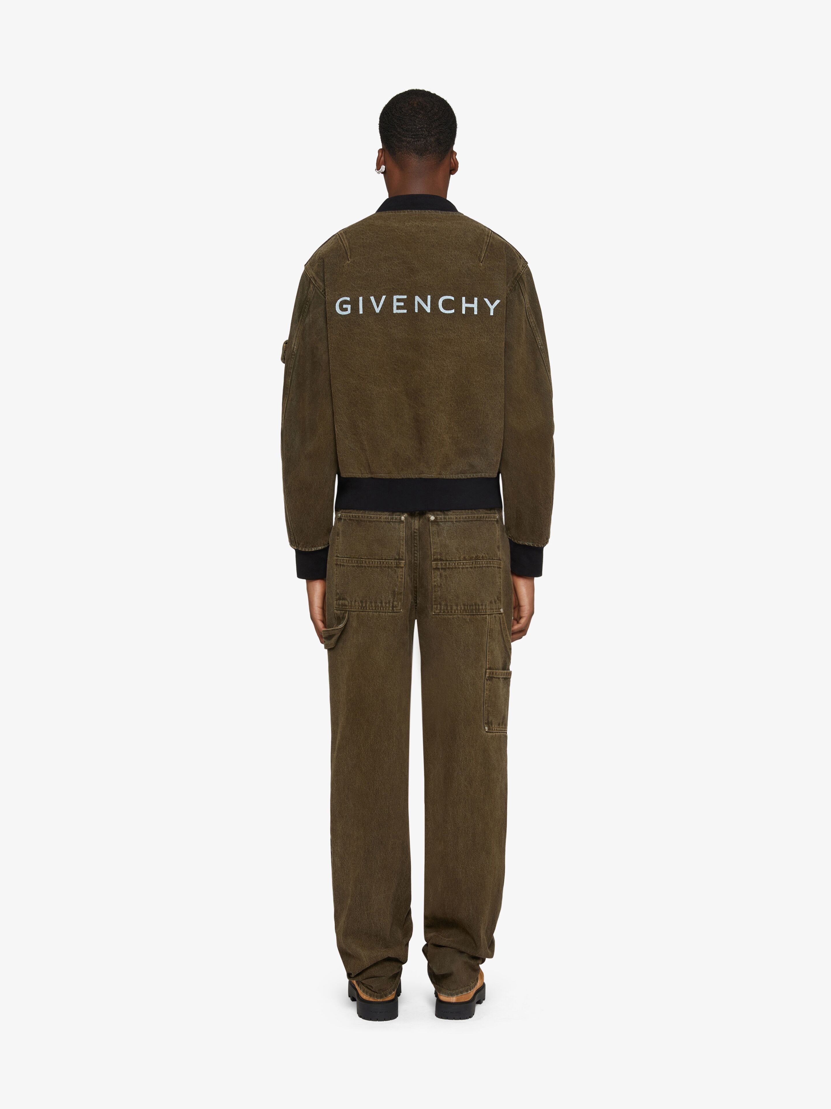REVERSIBLE BOMBER JACKET IN DENIM - 4