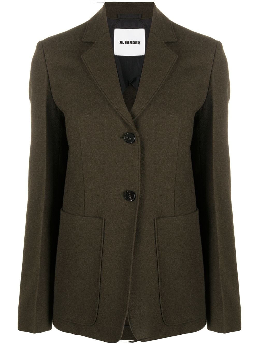 single-breasted wool blazer - 1