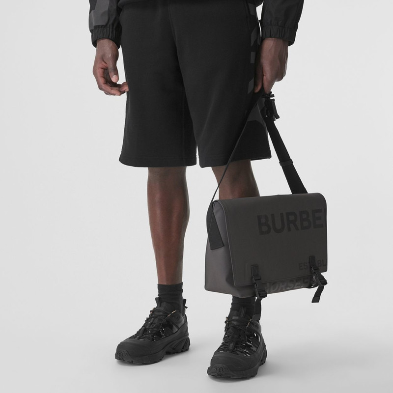 Horseferry Print Coated Canvas Messenger Bag 11