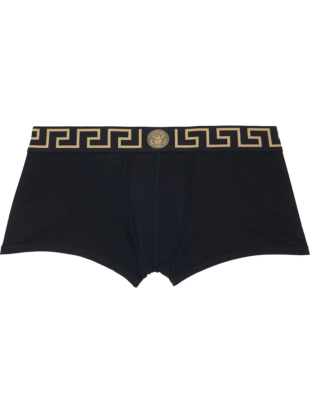 Two-Pack Black Cotton-Jersey Boxer Briefs - 1