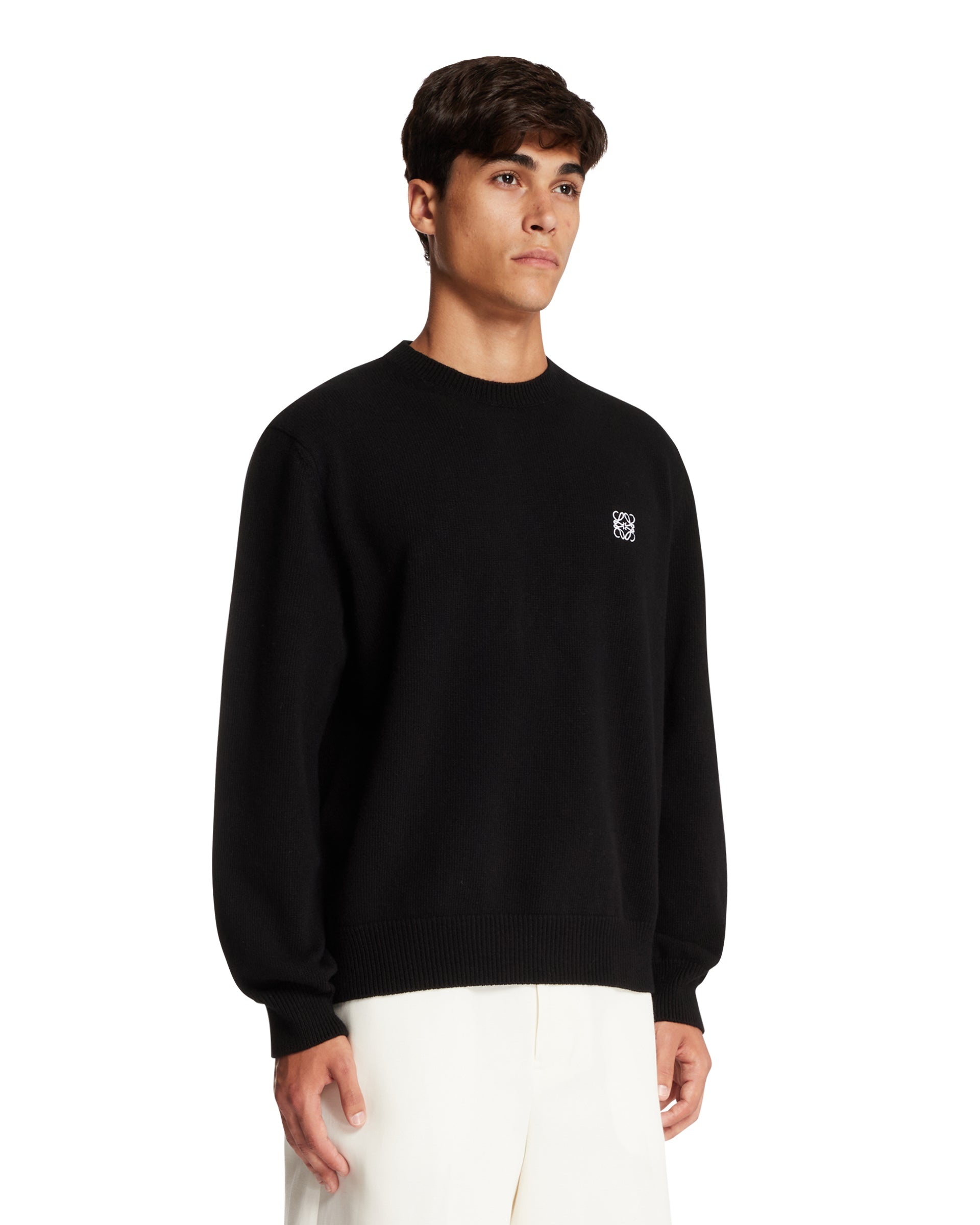 Black Anagram Wool Sweater - 4