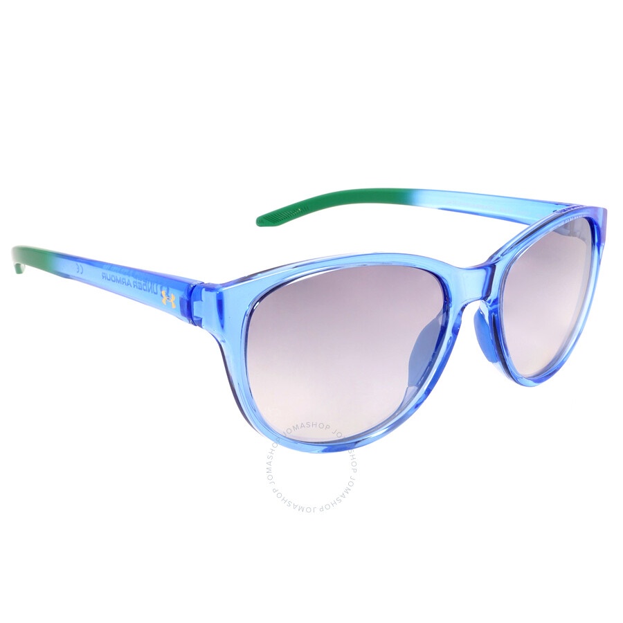 Under Armour Grey Mirror Shaded Silver Oval Ladies Sunglasses UA 0014/G/S 0MVU/IC 59 - 3