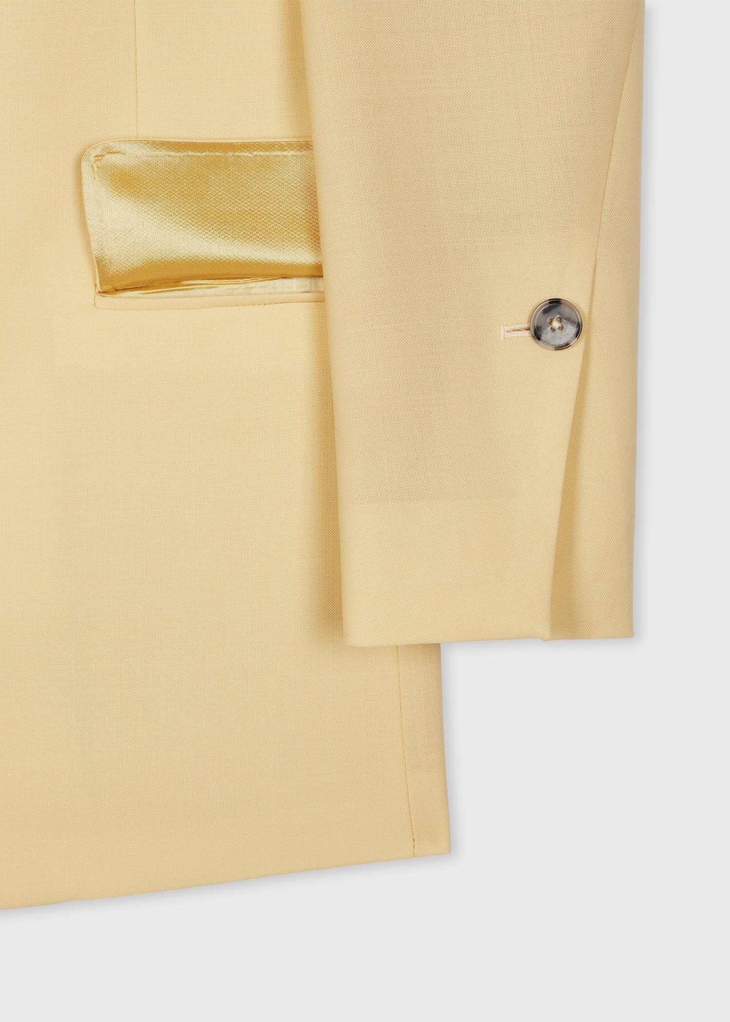 Women's Buttercup Yellow Wool Blazer - 3