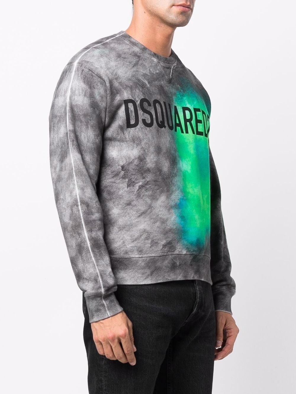 abstract logo-print sweatshirt - 3